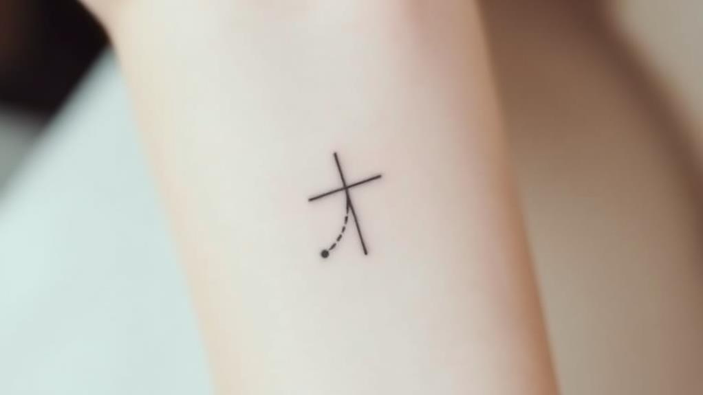 simple dot cross design