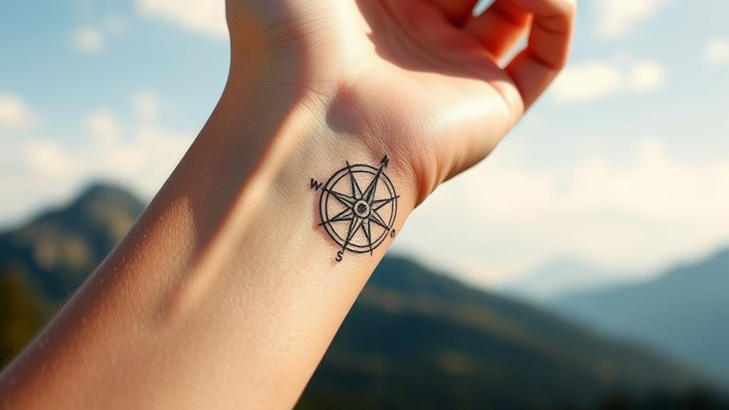 simple minimalist compass design