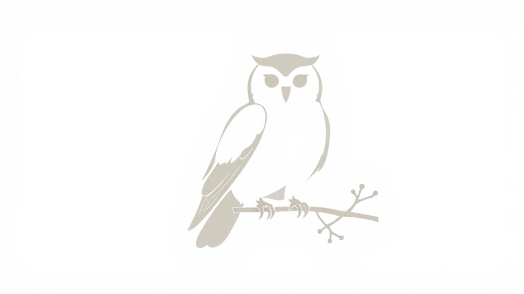 simple owl outline design