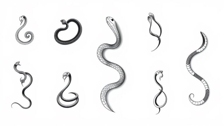 slithery cool snake tattoos