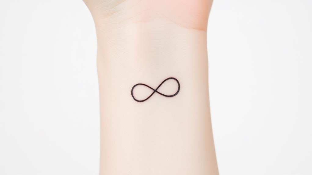 small infinite loop tattoos