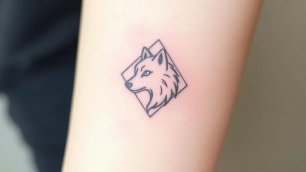 small wolf ink designs