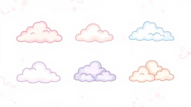 soft dreamy cloud tattoos