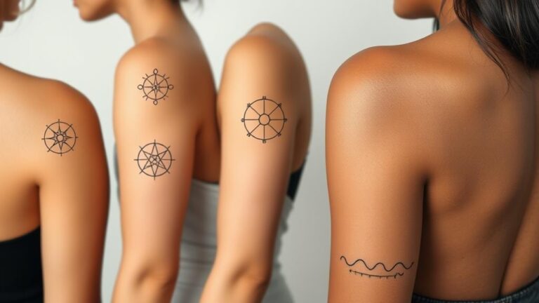 stunning minimal astrology tattoos