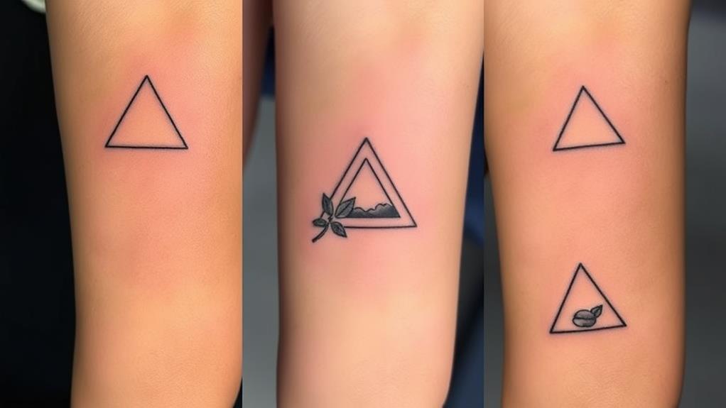 symbolic triangle tattoo significance