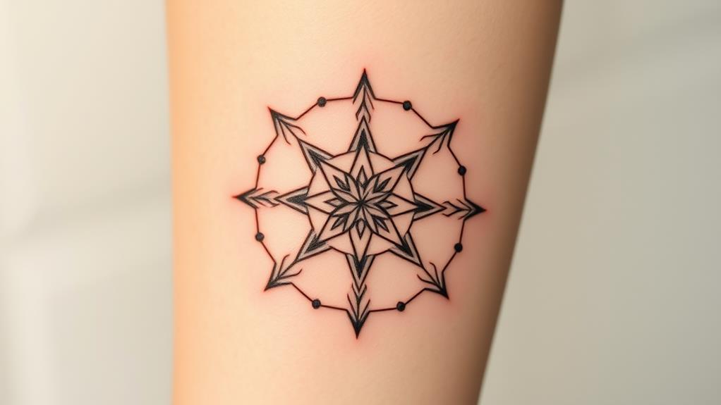 symmetrical star shape designs