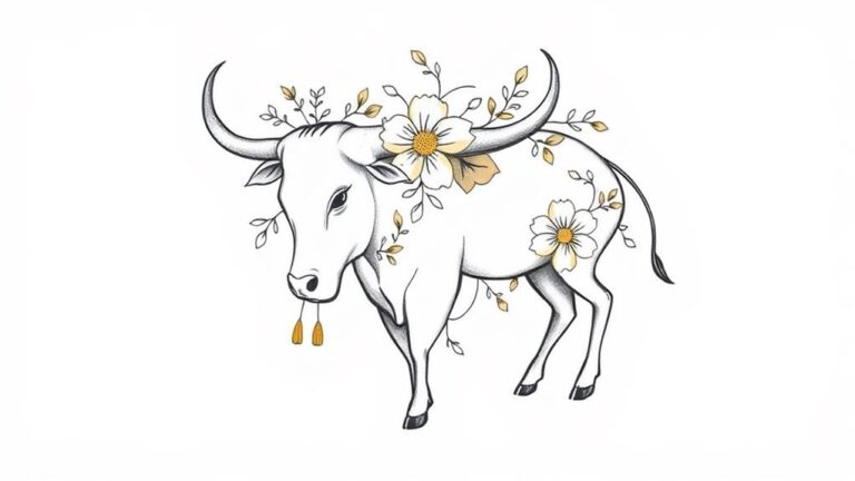 taurus strength minimal tattoos