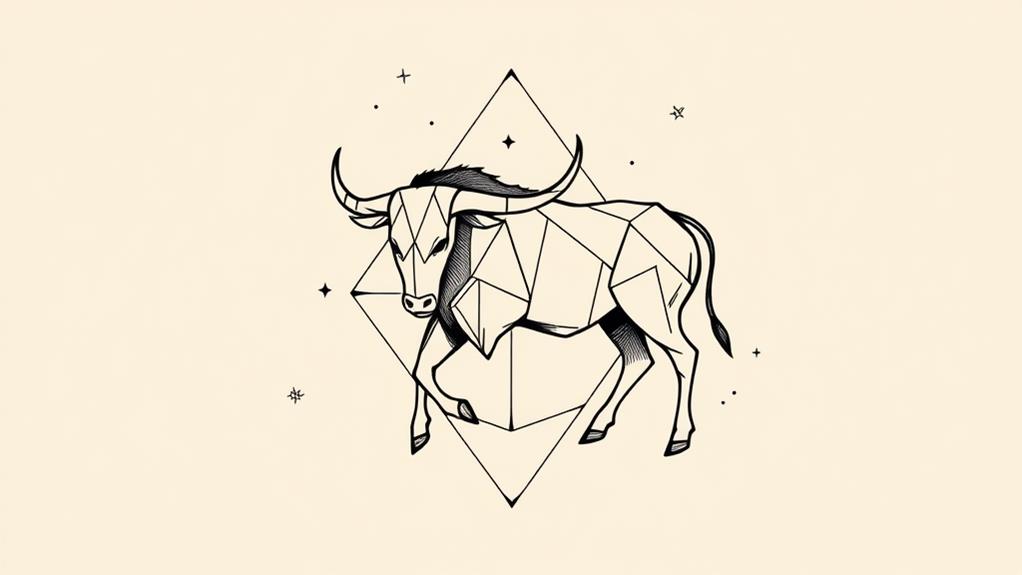 taurus zodiac tattoo design