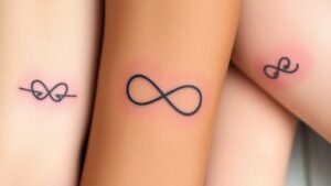 timeless infinity sign tattoos