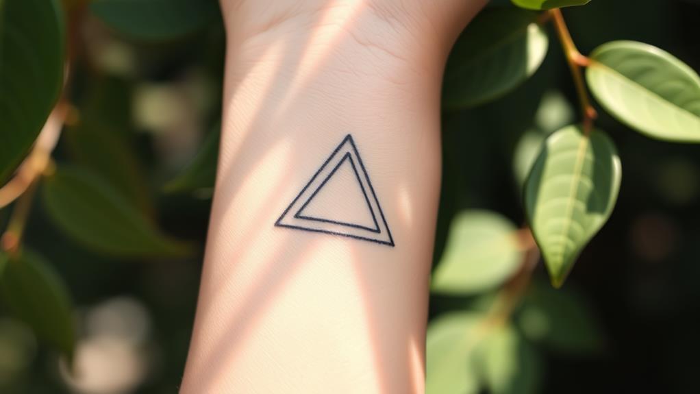 triangular geometric shape symbol