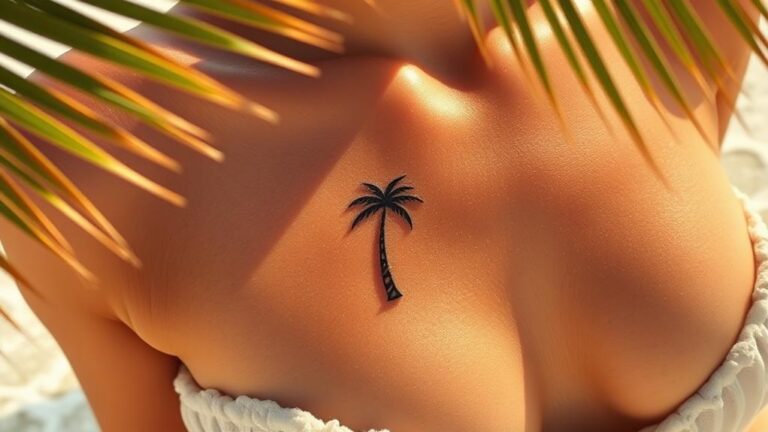 tropical palm tree tattoos