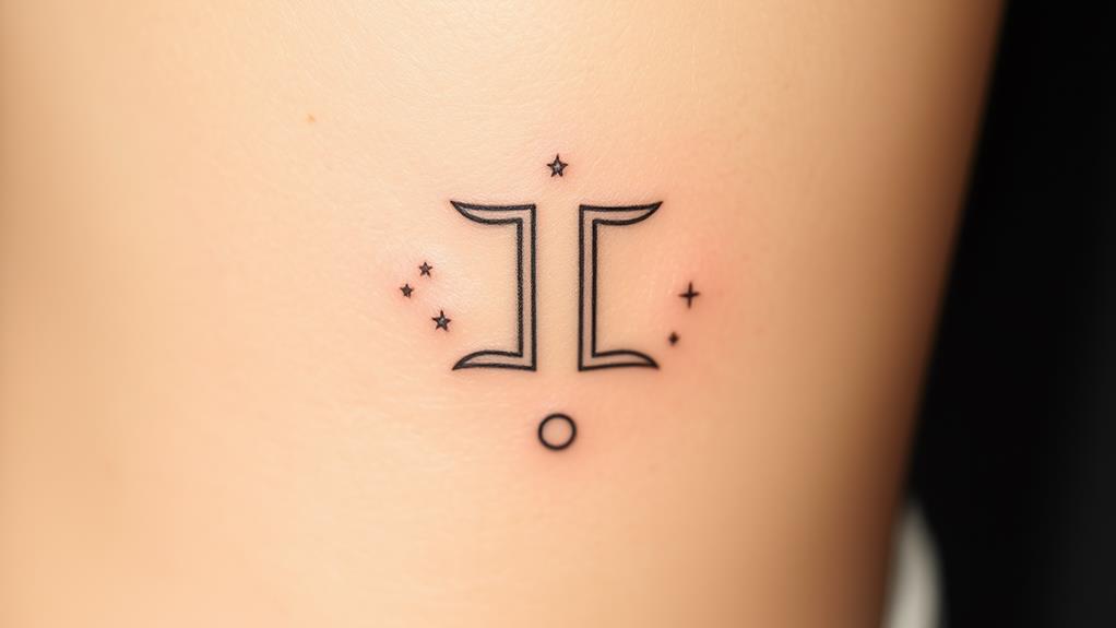 twins zodiac sign ink