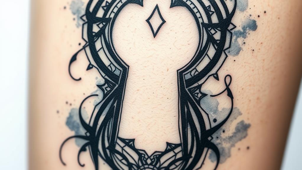 unique keyhole tattoo designs