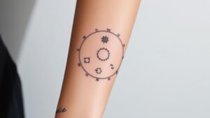 unique minimal astrological tattoos