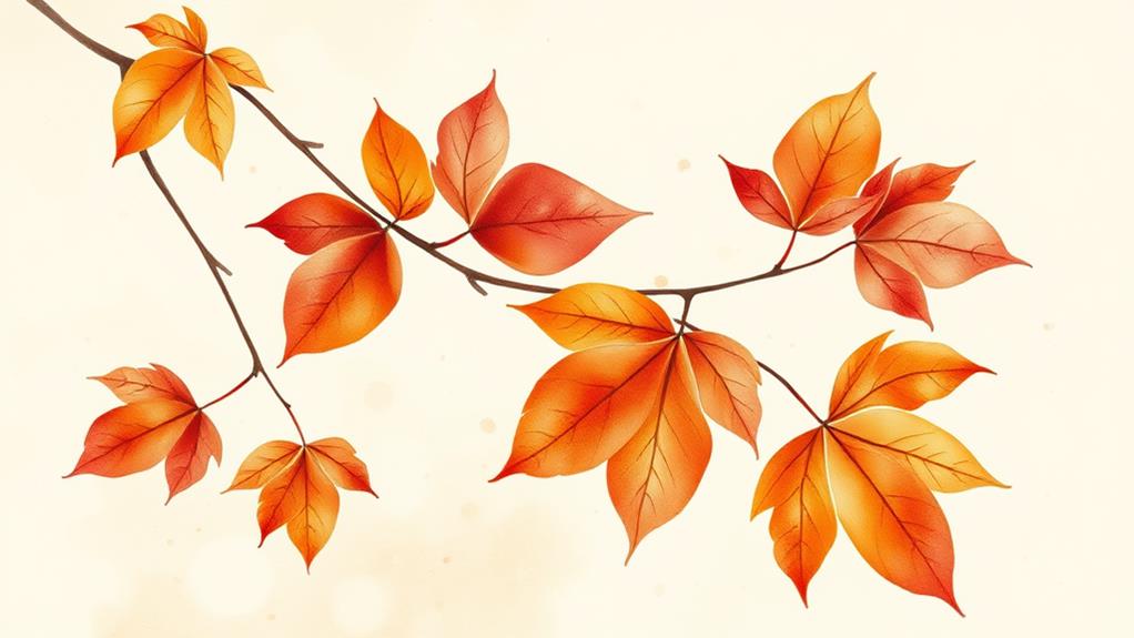 vibrant fall foliage art