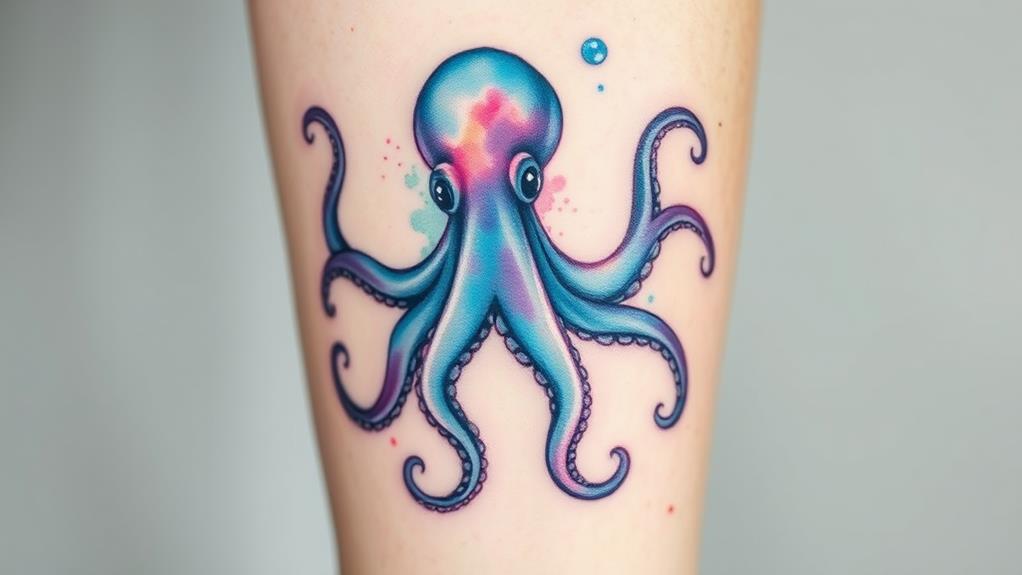 vibrant octopus ink design