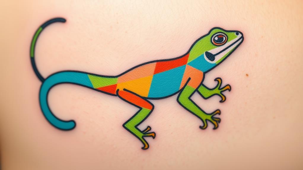 vibrant simple reptile ink