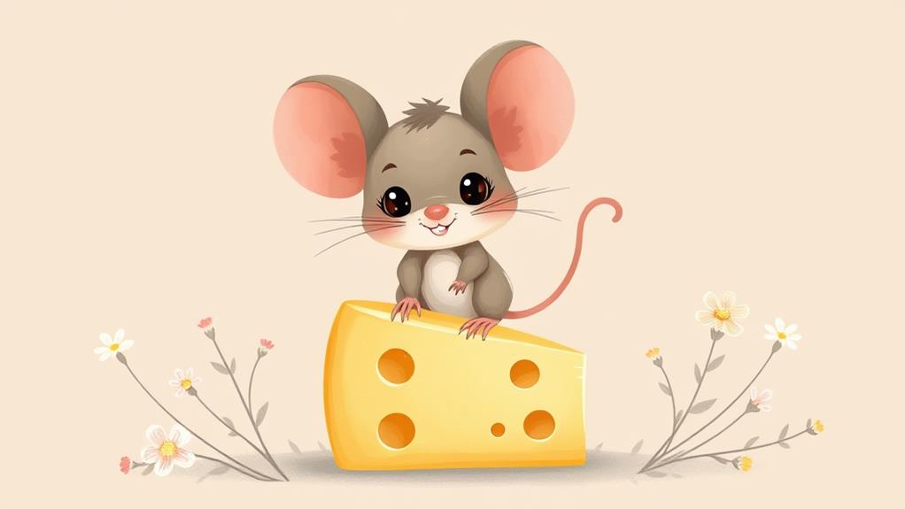 whimsical animated rodent character