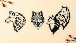 wild side wolf tattoos