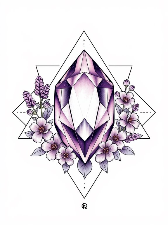 amethyst themed artistic expression