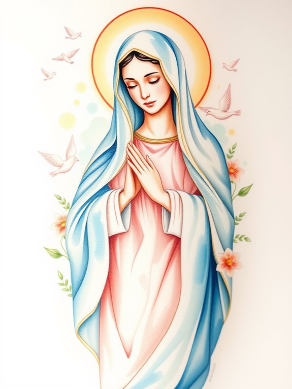 artistic depiction of mary