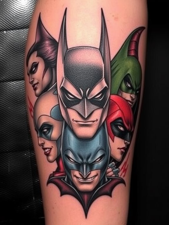 batman villains tattoo design