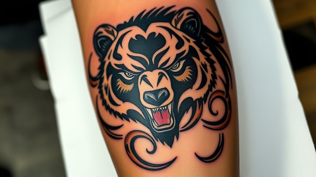 bear tattoo strength symbolism