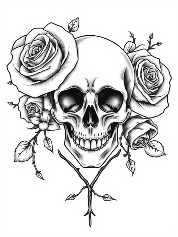 beauty meets darkness symbolically