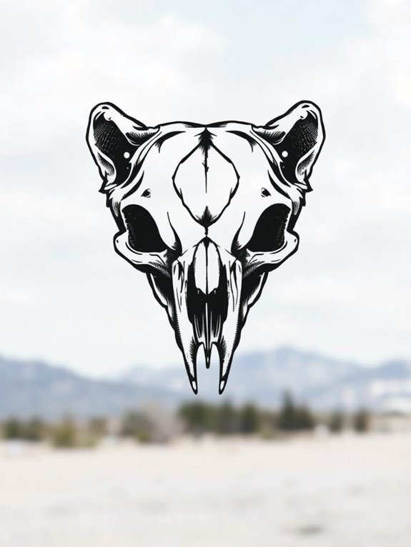 bold bear skull design