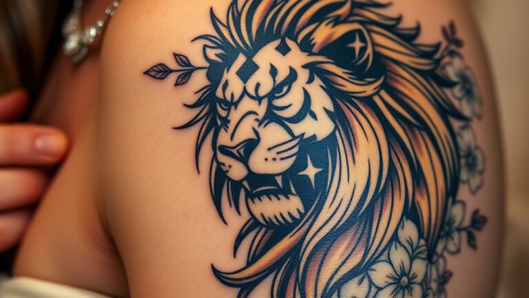 bold leo queen tattoos