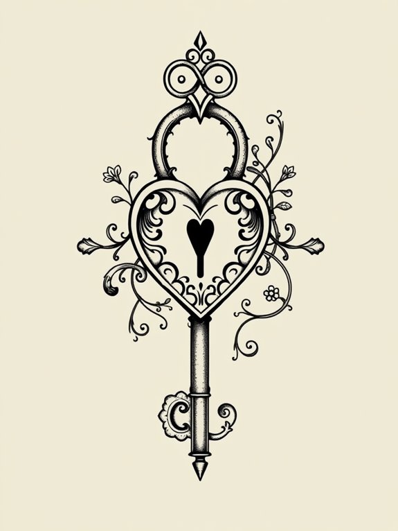classic key and lock