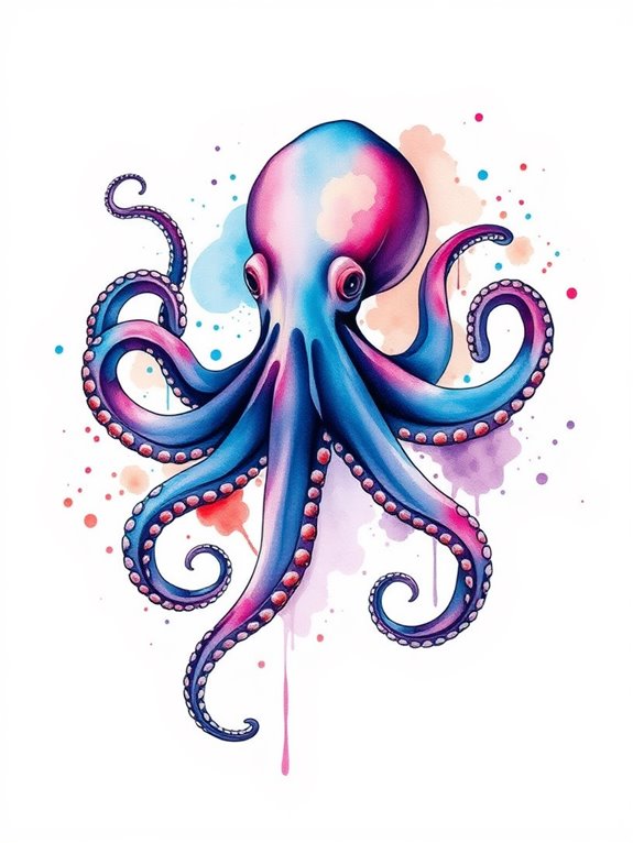 colorful aquatic creature illustration