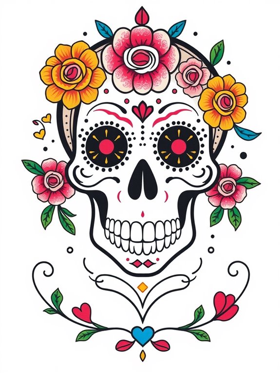 colorful day of the dead