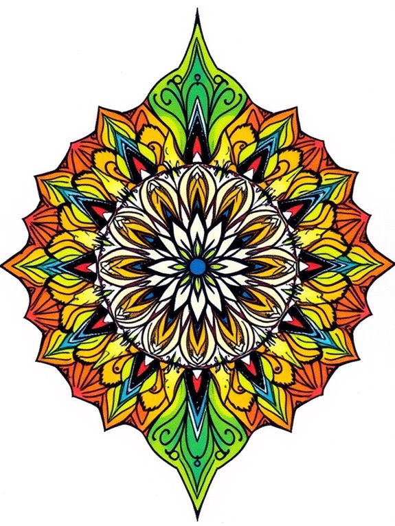 contrasting themes in mandalas