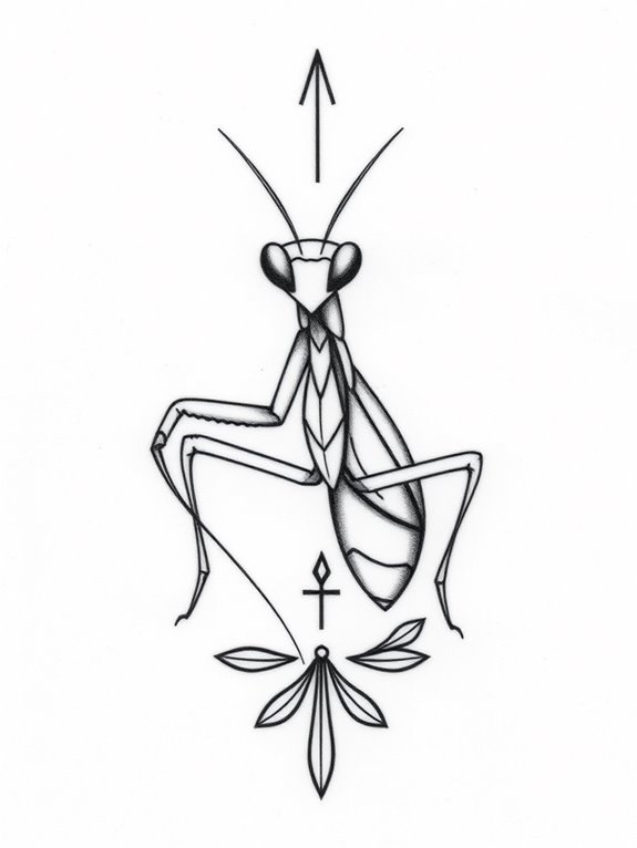 creative mantis tattoo designs