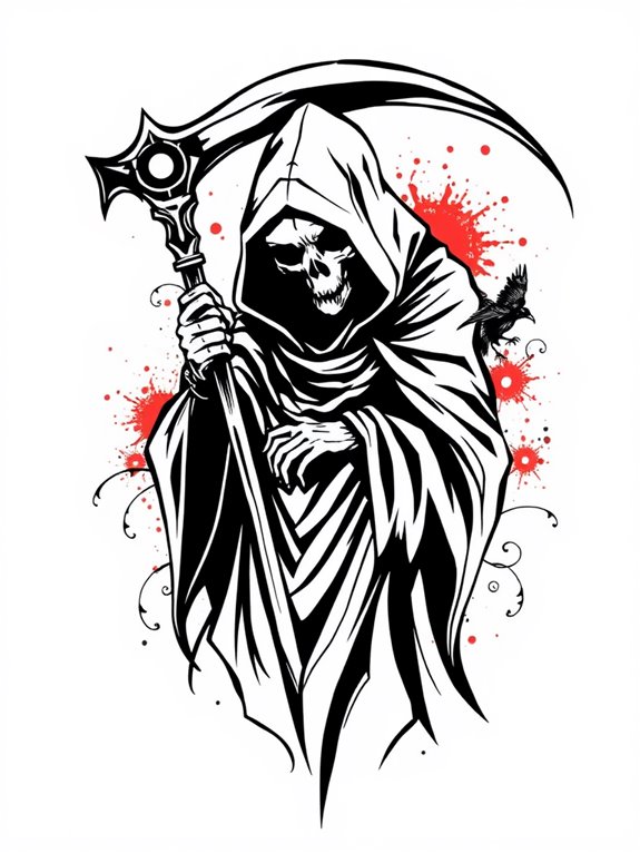 dark symbolic death imagery
