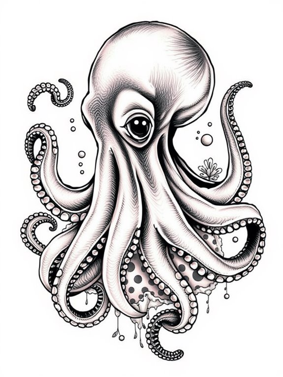 detailed octopus artwork depiction