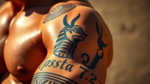 egyptian tattoos honoring gods