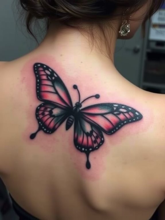 elegant butterfly tattoo designs