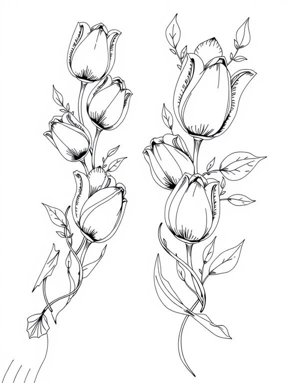 floral design arm tattoo