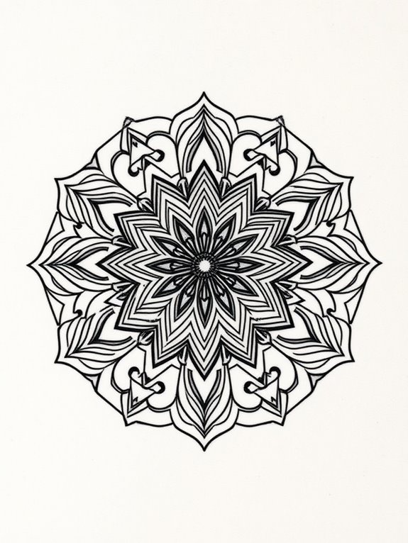 geometric engraving tattoo designs