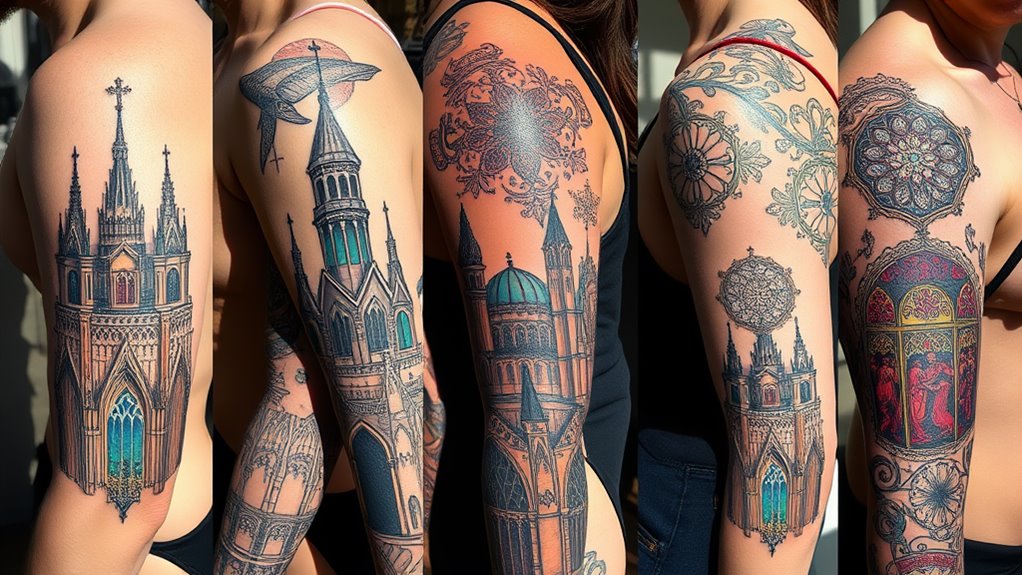 15 Majestic Gothic Cathedral Tattoos That Are True Masterpieces!
