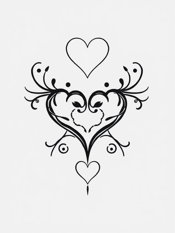 heart themed designs and patterns