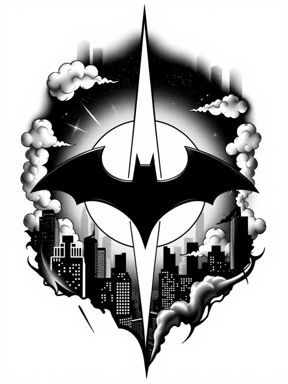 heroic gotham city symbol