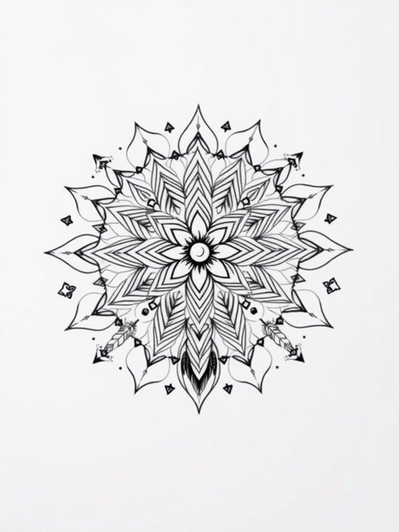 intricate circular designs created