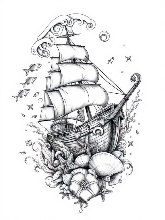 intricate nautical disaster designs