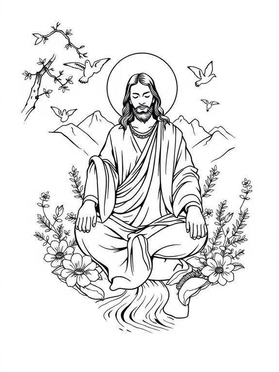 jesus amidst natural beauty