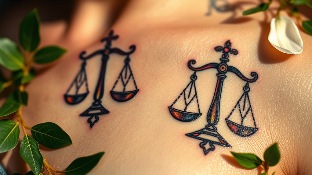 libra tattoo design inspiration