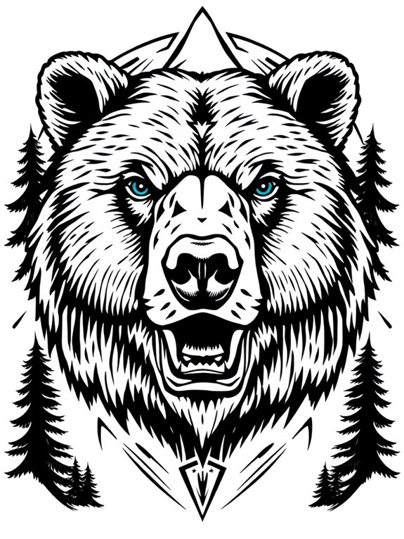 lifelike bear visual representations