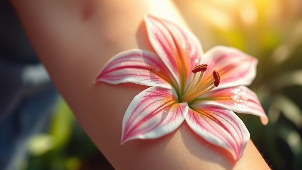 lily tattoos represent purity